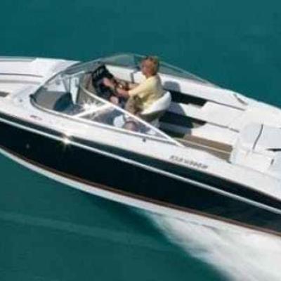 a small boat in a body of water