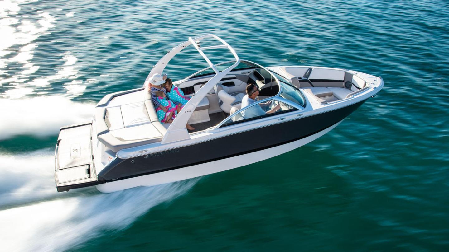 a small boat in a body of water