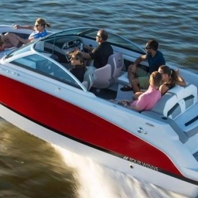 a small boat in a body of water