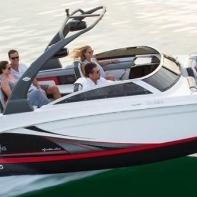 a small boat in a body of water