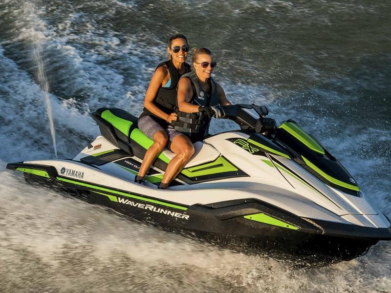 Yamaha Waverunner FX HO Running Pic a woman riding a jet ski