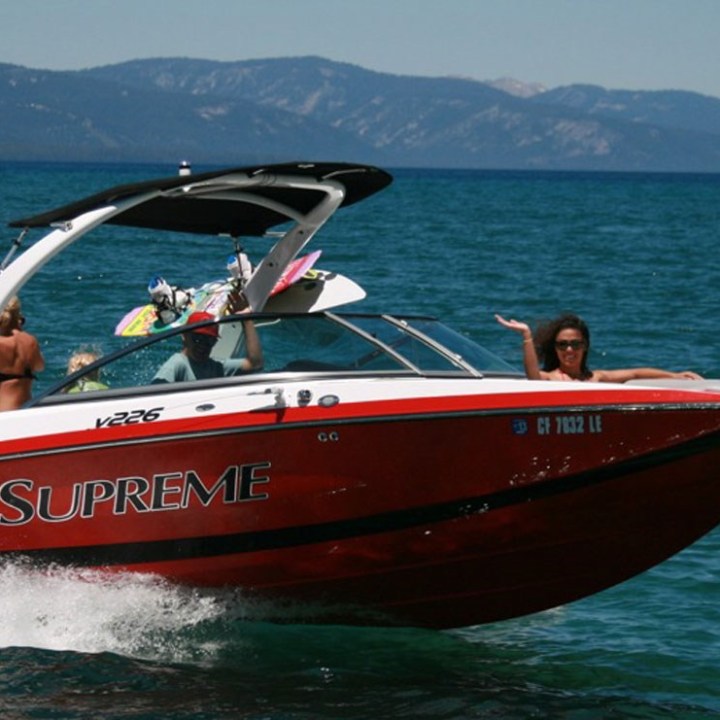 a small boat in a body of water