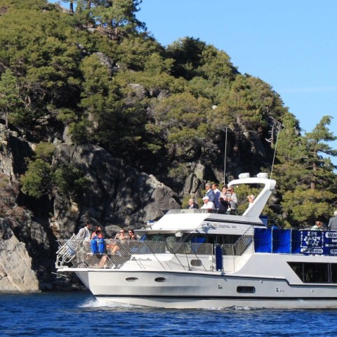 a small boat in a body of water