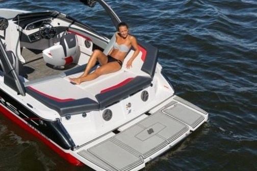 a small boat in a body of water