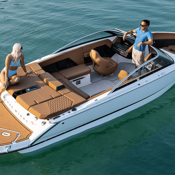 a small boat in a body of water